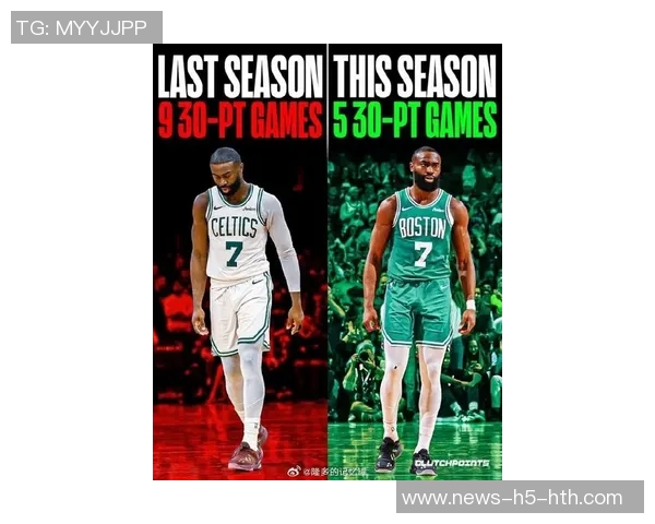 杰伦布朗带领球队逆转胜利19投9中砍下29分助攻4次第三节独得17分